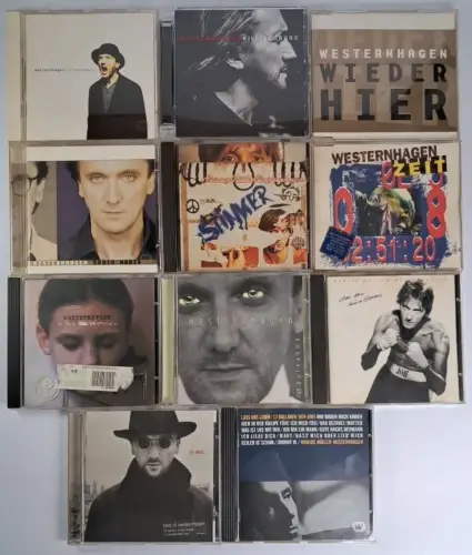 11 CDs Marius Müller Westernhagen, In den Wahnsinn, Nahaufnahme, Das Herz des...