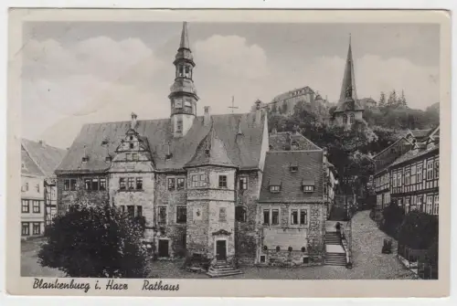 AK Blankenburg i. Harz. Rathaus, Verlag P. Cölln, Postkarte, gelaufen, Fotokarte