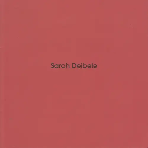 Heft: Sarah Deibele, Heißt es Landschaft weil der Mensch sich sein Land schafft?