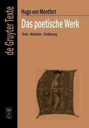 Buch: Das poetische Werk, Montfort, Hugo von, 2005, Walter de Gruyter, gut