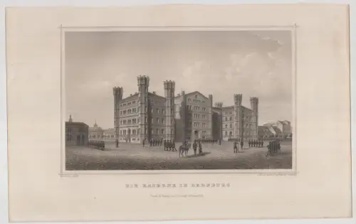 Grafik: Die Kaserne in Bernburg, Original-Ansichten..., J. Kolb, J. Pozzi 346805
