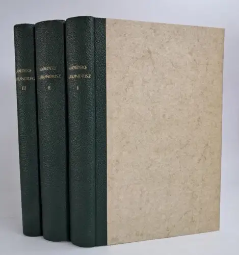Buch: Grundriss zur Geschichte der deutschen Dichtung 1-3, Karl Goedeke, 1884 ff