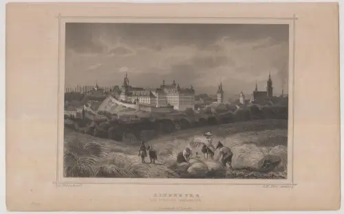 Grafik:Pötnitz, G. Heisinger, J. Pozzi, um 1850, Stahlstich, G. G. Lange,
