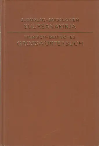 Buch: Finnisch-Deutsches Großwörterbuch, Pekka Katara u.a., 1975, W. Söderström