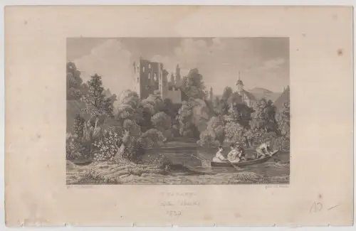 Stahlstich: Tharand, Das malerische und romantische Deutschland, Wigand, 1832