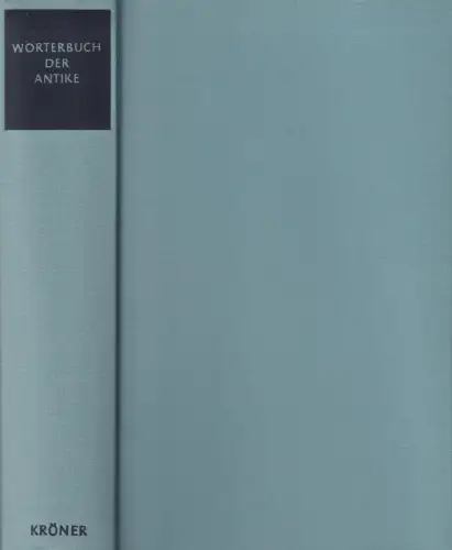 Buch: Wörterbuch der Antike, Lamer, Kroh, 1989, Alfred Kröner Verlag, sehr gut