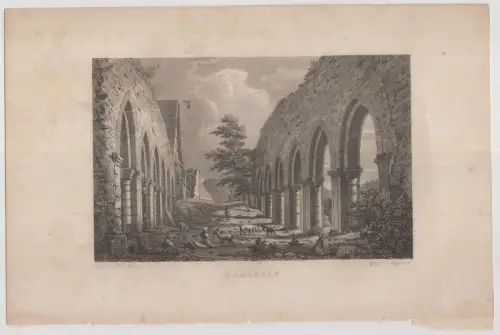 Stahlstich: Memleben, Das malerische und romantische Deutschland, Wagner, 346287