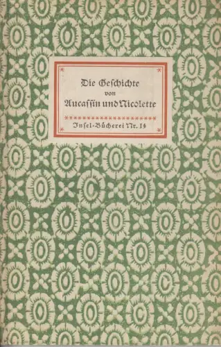 Insel-Bücherei 14, Die Geschichte von Aucassin und Nicolette, Hansmann, Paul