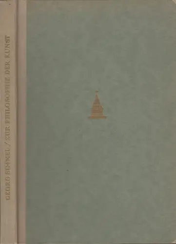 Buch: Zur Philosophie der Kunst, Georg Simmel, 1922, Gustav Kiepenheuer Verlag