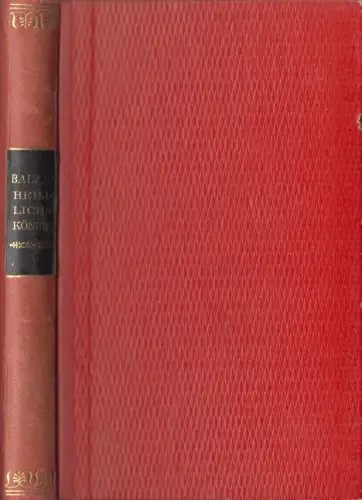 Buch: Heimliche Könige, Novellen, Honore de Balzac, Ernst Rowohlt, Halbleder