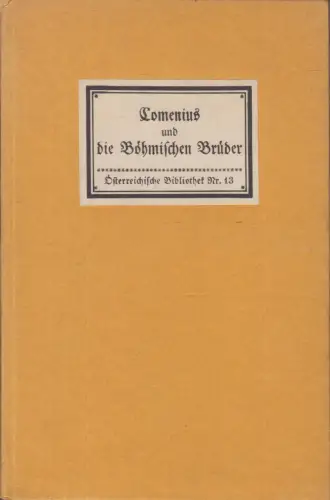 Buch: Comenius und die Böhmischen Brüder, Eckstein, Friedrich, Insel-Verlag