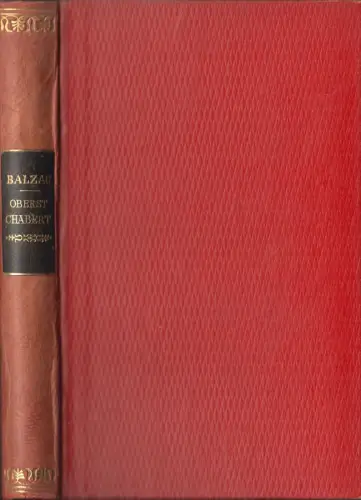 Buch: Oberst Chabert, Novellen, Honore de Balzac, Ernst Rowohlt, Halblederband