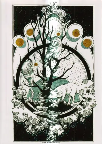 Kunstdruck: Artprint Fuchs & Eulen / Fox & Owles, sin.xline, Sina Simbürger