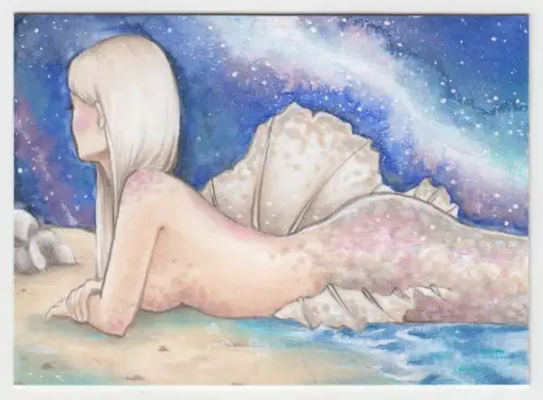 Shikishi Sammelkarte: Milky Way, Original Manga Art, Nadine-Sophie, KaKAO Karte