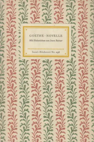 Insel-Bücherei 296, Novelle, Goethe. 1961, Insel-Verlag, gebraucht, gut
