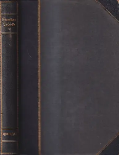Buch: Johann Wolfgang von Goethe - Sämtliche Werke 20. Band, Georg Müller, 1913