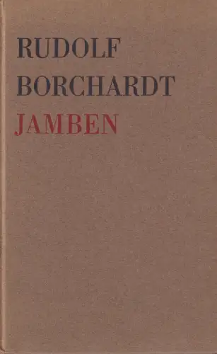 Buch: Jamben, Borchardt, Rudolf, 1967, Ernst Klett Verlag, gebraucht, sehr gut