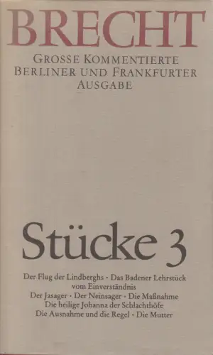 Buch: Brecht, Bertolt, Stücke 1, 1988, Aufbau/Suhrkamp, gebraucht, gut