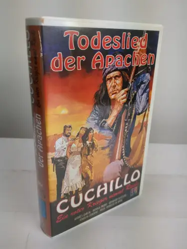 VHS: Todeslied der Apachen.  Cuchillo - Ein roter Krieger nimmt Rache. Western