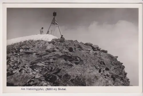 AK Am Habichtgipfel, Stubai, ca. 1938, Tiroler Photowerkstätte P. Karber