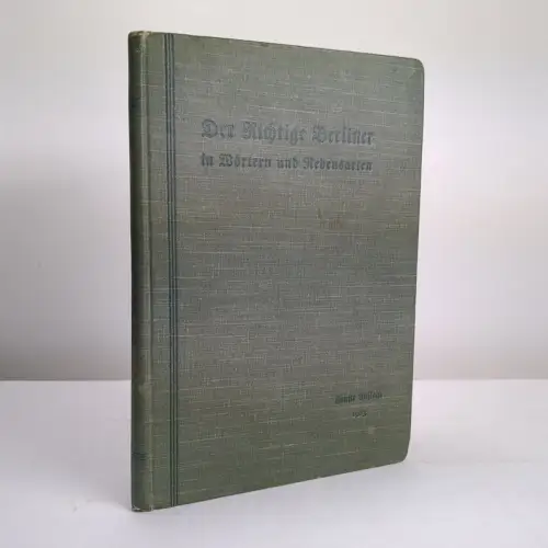 Buch: Der richtige Berliner in Wörtern und Redensarten, Hans Meyer, 1904, Herman