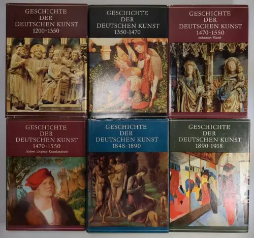 Buch: Geschichte der deutschen Kunst, 6 Bände, Seemann Verlag, gebraucht, gut