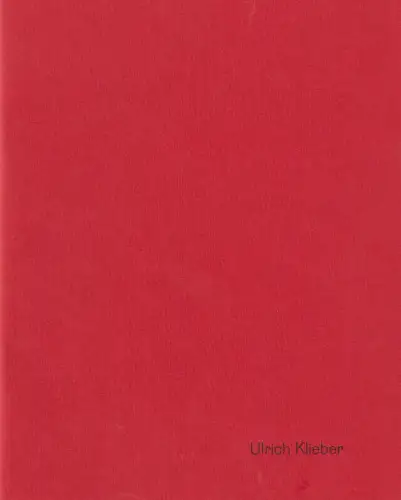 Buch: Ulrich Klieber, 2003, gebraucht