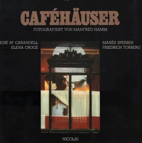 Buch: Cafehäuser, Hamm, Manfred, 1979, gebraucht, gut