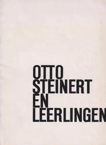 Buch: Otto Steinert en Leerlingen, 1959, N. V. Lecturis, gebraucht, gut