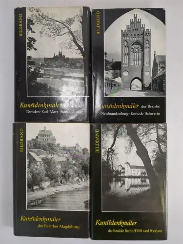 Buch: Kunstdenkmäler Bildband I-IV der Bezirke Leipzig, Magdeburg, Rostock ...