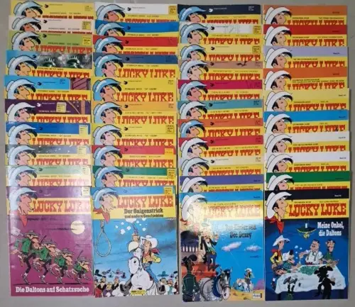 41 Hefte Lucky Luke, Morris & Goscinny, Comic, Wilder Westen, Jolly Jumper