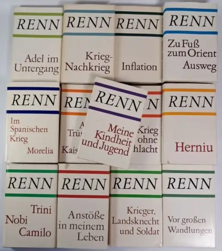 Buch: Ludwig Renn - Gesammelte Werke in Einzelbänden, 13 Bände, Aufbau Verlag