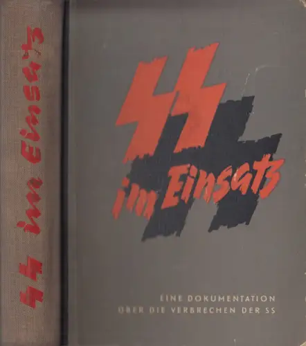 Buch: SS im Einsatz, Heinrich Toeplitz. 1957, Kongress-Verlag, gebraucht, gut