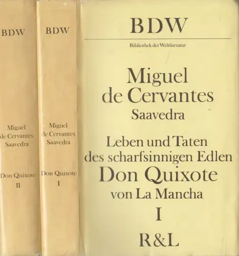 Buch: Don Quixote von La Mancha, Cervantes Saavedra, 1982, BDW, Rütten & Loening