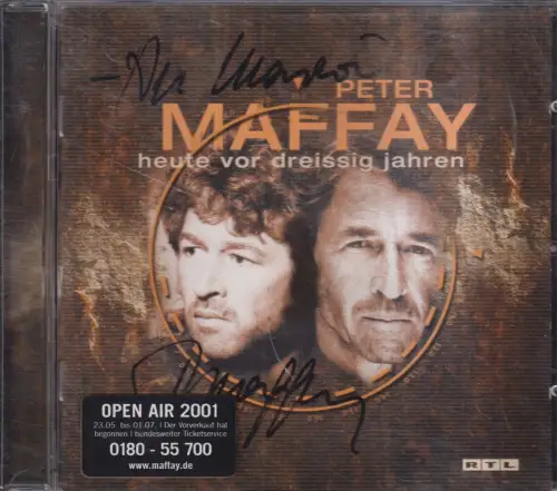 CD: Peter Maffay, Heute Vor Dreißig Jahren, Musik, Rock, Deutschrock, signiert