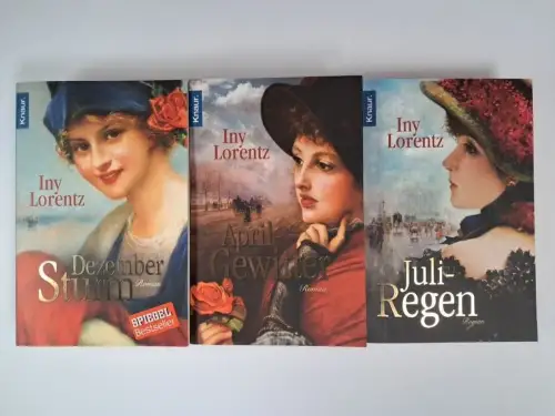 Buch: Die Trettin-Trilogie, Dezembersturm, Aprilgewitter, Juliregen. Iny Lorentz