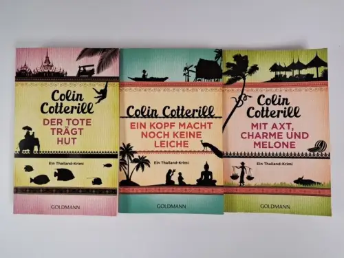 Buch: Jimm-Juree-Reihe 1-3. Thailand-Krimis, Colin Cotterill, Goldmann, 3 Bände