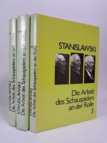 Buch: Die Arbeit des Schauspielers an sich selbst, Stanislawski. 3 Bände, 1983