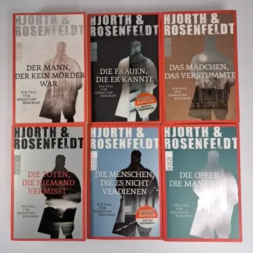 6 Bücher Hjorth & Rosenfeldt, Fälle für Sebastian Bergman. Rowohlt Taschenbuch