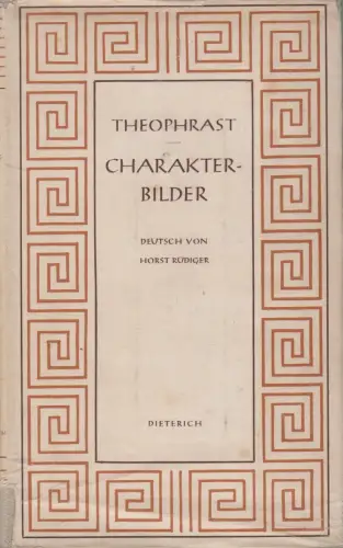 Sammlung Dieterich 34, Theophrast - Charakterbilder,  1949, gebraucht, gut