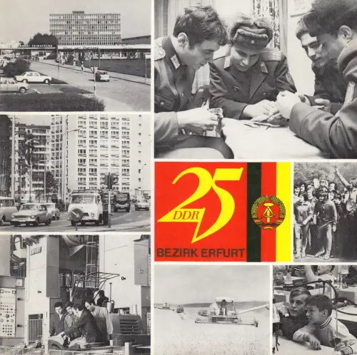 Buch: 25 DDR - Bezirk Erfurt, 1974, Rat des Bezirkes Erfurt, gebraucht, sehr gut