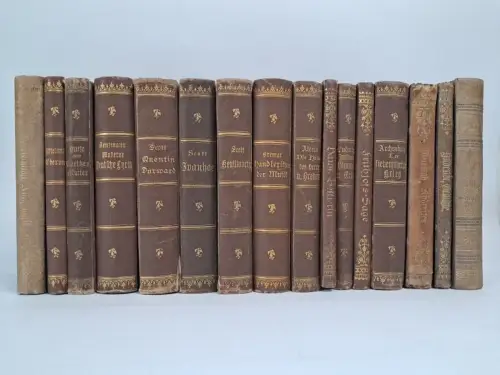 16 Bücher Reclam Universal Bibliothek um 1900, Hölderlin, Scott, Kremer, Wieland
