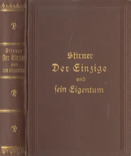 Buch: Der Einzige und sein Eigentum, M. Stirner, Reclam, Exlibris Gotthard Laske