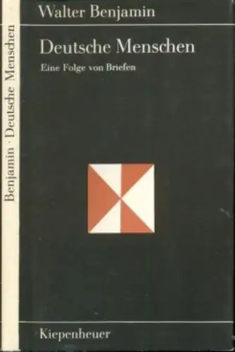 Buch: Deutsche Menschen, Benjamin, Walter. Gustav Kiepenheuer Bücherei, 1979