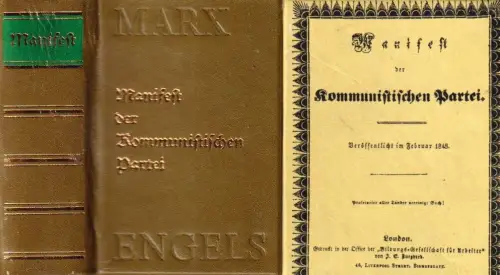 Buch: Manifest der kommunistischen Partei, Marx, Karl / Engels, Friedrich. 1989