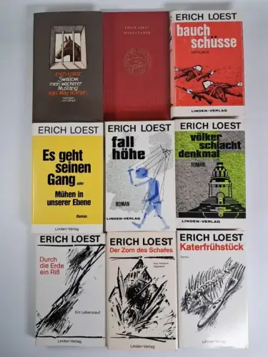 9 Bücher Erich Loest: Bauchschüsse, Fallhöhe, Wäschekorb, Völkerschlachtdenkmal