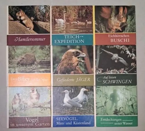 9 Bücher Rudolf Arnold Verlag, Hamstersommer, Bieber, Vögel, Teich, Eichhörnchen