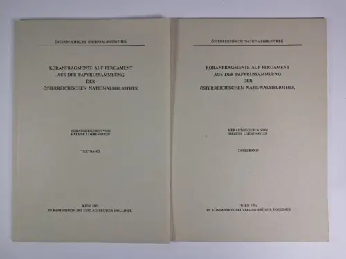 Buch: Koranfragmente auf Pergament, Helene Loebenstein, 1982, Brüder Hollinek