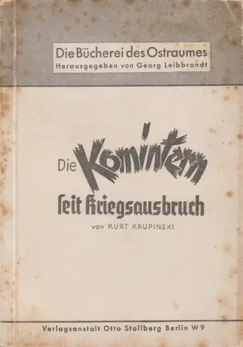Buch: Die Komintern seit Kriegsausbruch, Kurt Krupinski, Otto Stollberg Verlag