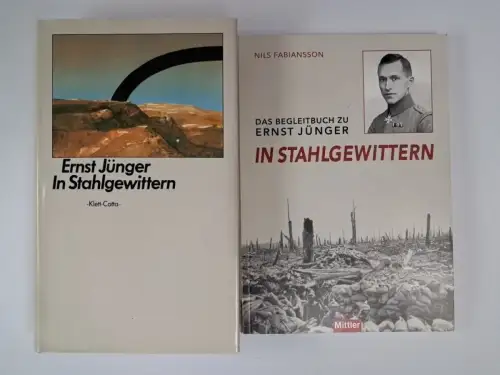 2 Bücher Ernst Jünger: In Stahlgewittern + Begleitbuch von Niels Fabiansson
